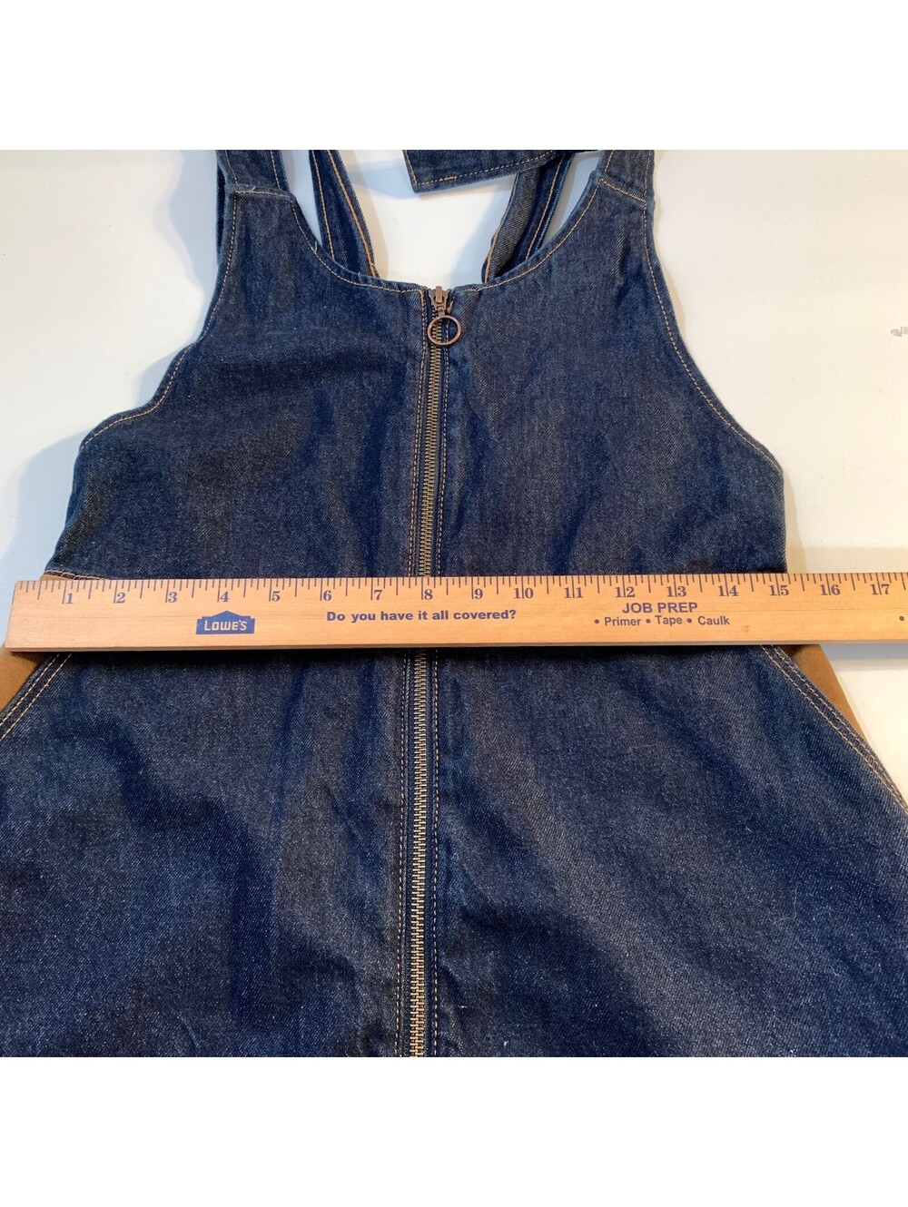 Z1975 Denim sleeveless zip-front dress - Picture 5 of 9